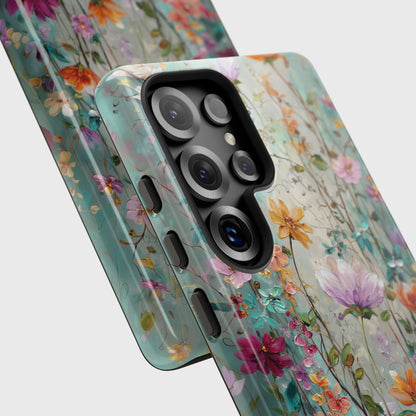 Wildflower Symphony Design Phone Case for Galaxy S series Phones