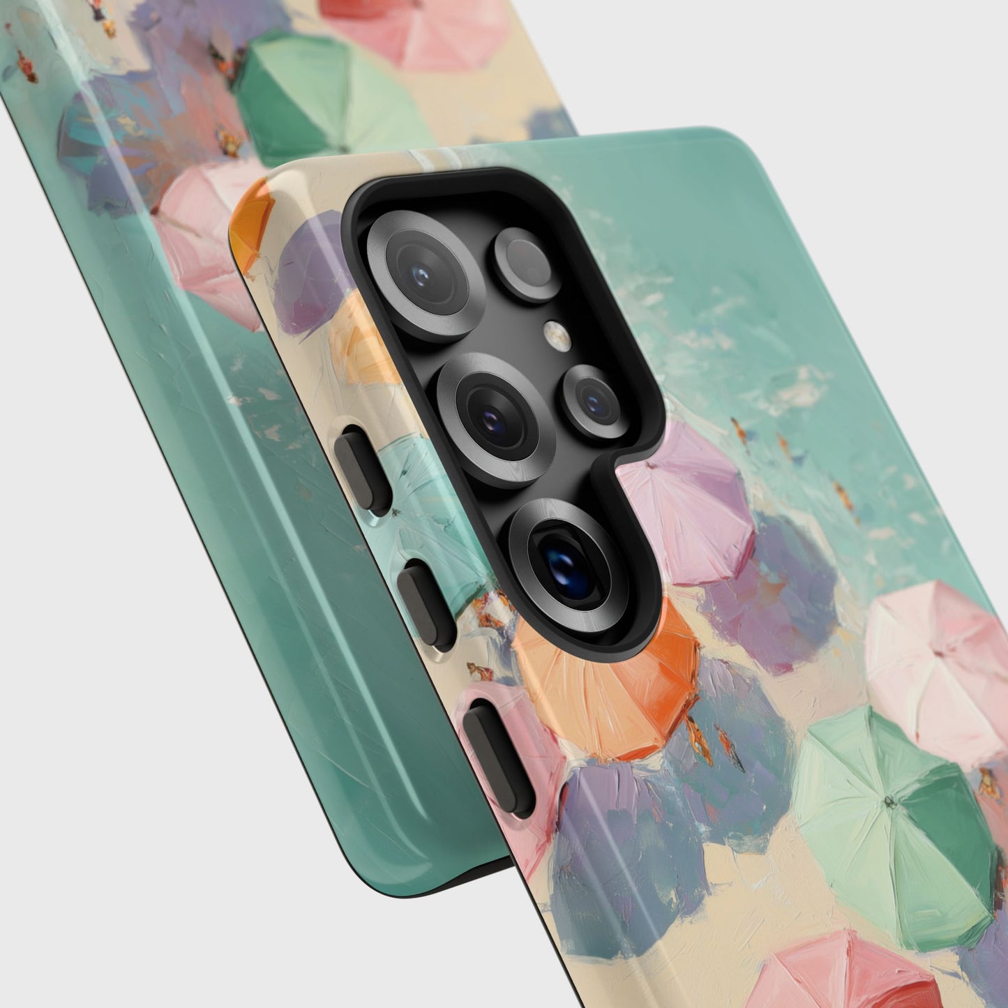 The Pastel Riviera – Aerial Beach Design Phone Case for Galaxy S series Phones