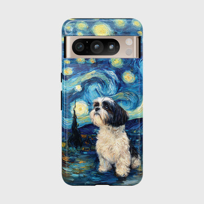 Barky Night (Shih Tzu) Design Phone Case for Google Pixel