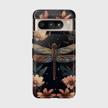 Starry Night Dragonfly Design Google Pixel Phone Case