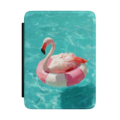 Out of Office Mode - The Poolside Flamingo Impressionist Summer Kindle Case