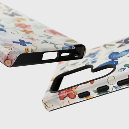 Butterflies Floral Watercolour Design 2 Samsung Phone Case