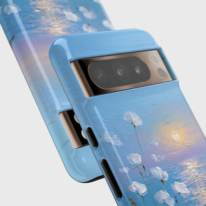 The White Sea Poppies – Coastal Impressionism Design Phone Case for Google Pixel