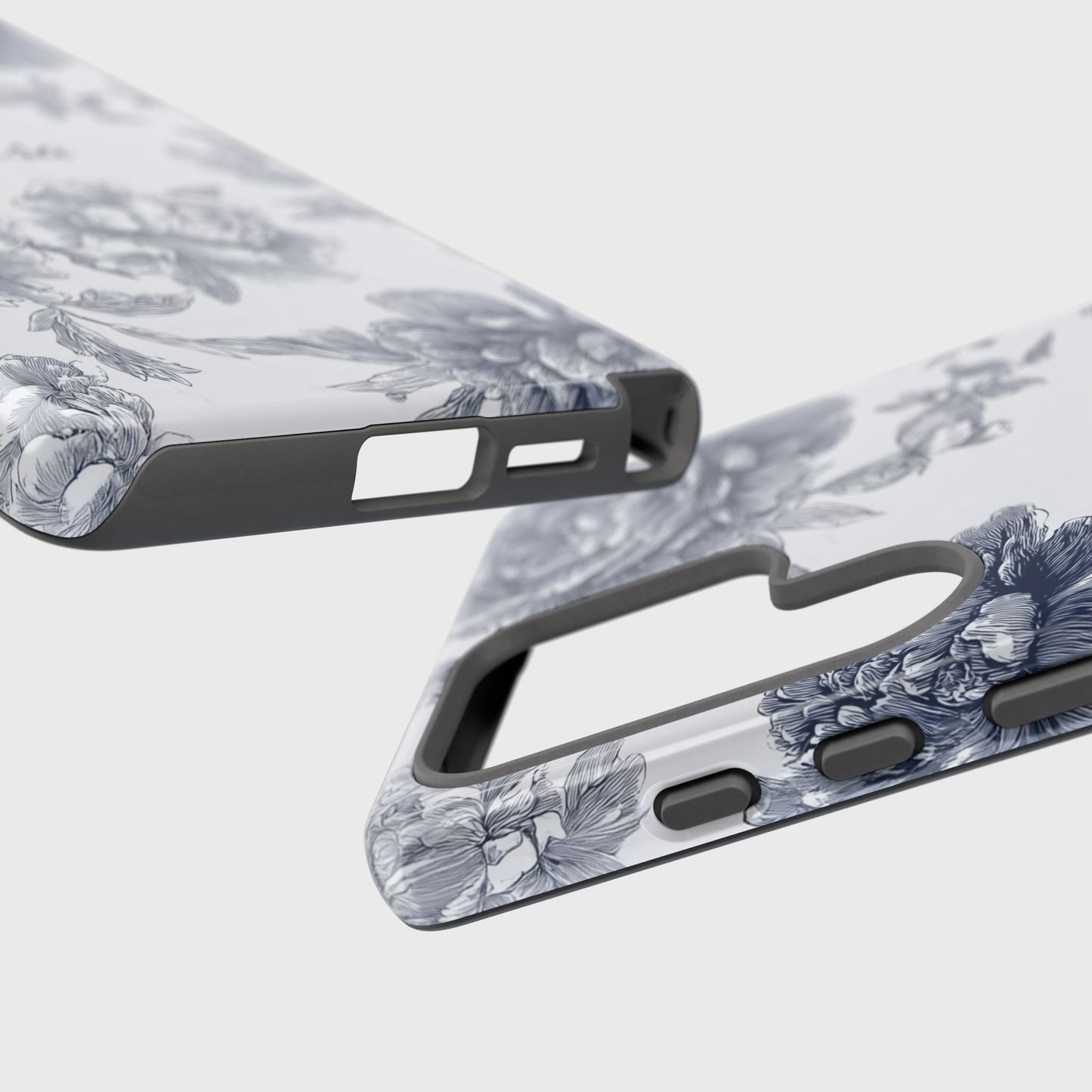 Personalisable Toile Floral Design Phone Case for Galaxy S series Phones