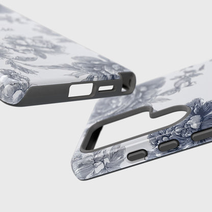 Personalisable Toile Floral Design Phone Case for Galaxy S series Phones