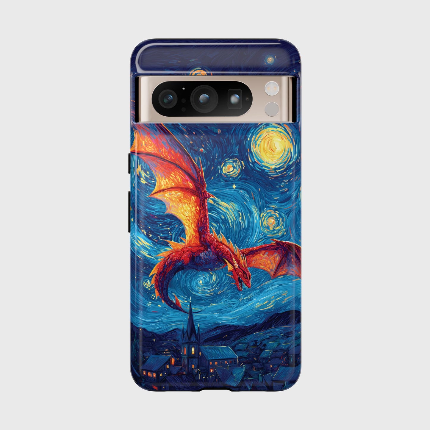 The Midnight Drake – Fantasy Art Phone Case for Google Pixel