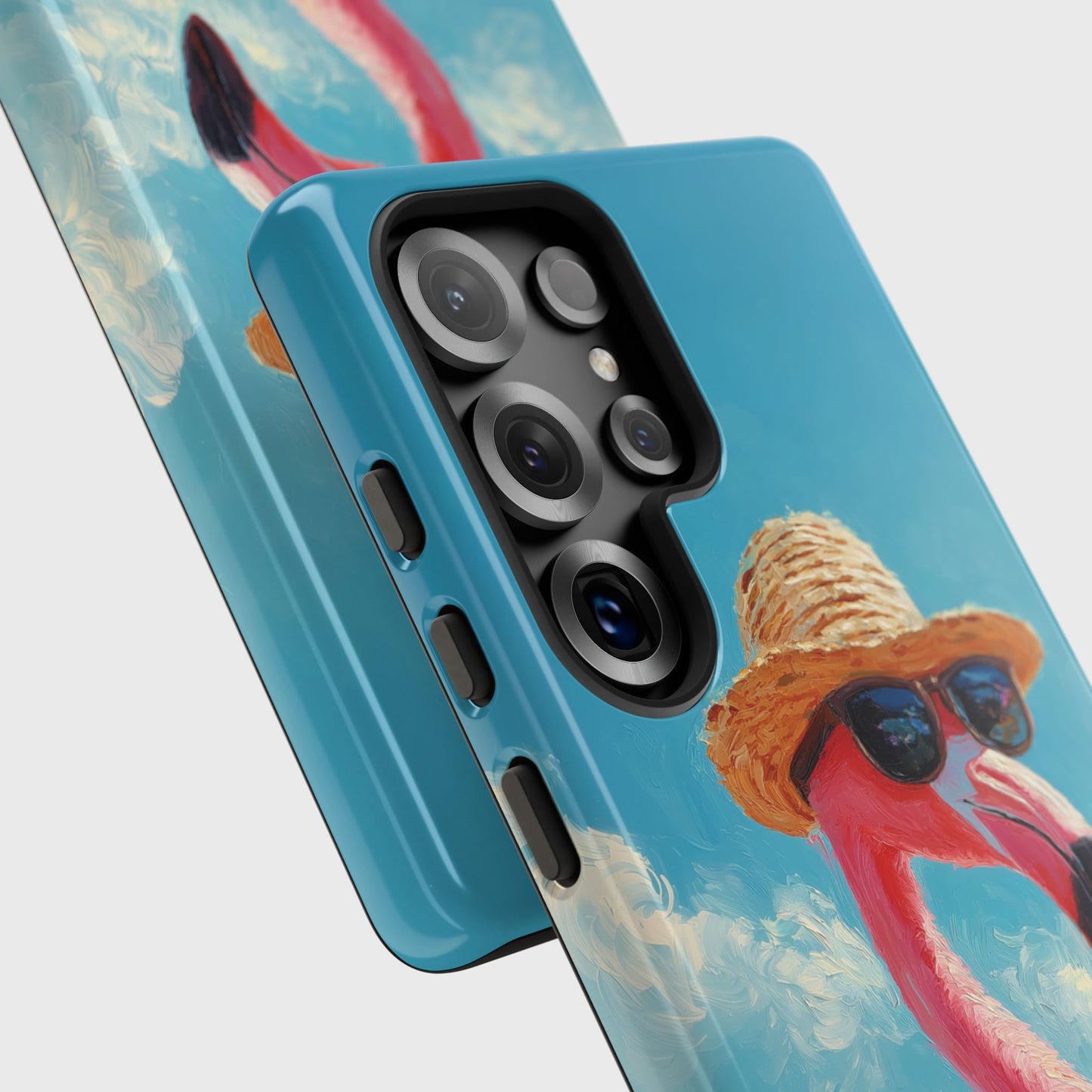 Vacation Mode – Painted Flamingo Design Phone Case for Galaxy S series Phones