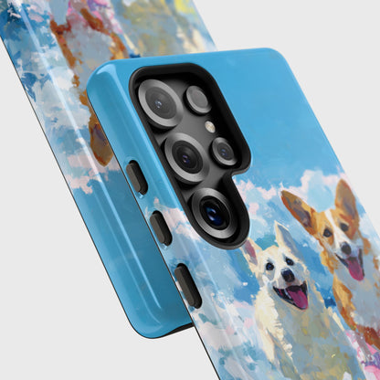 The Summer Surf Dogs – Impasto Action Design Phone Case for Galaxy S series Phones