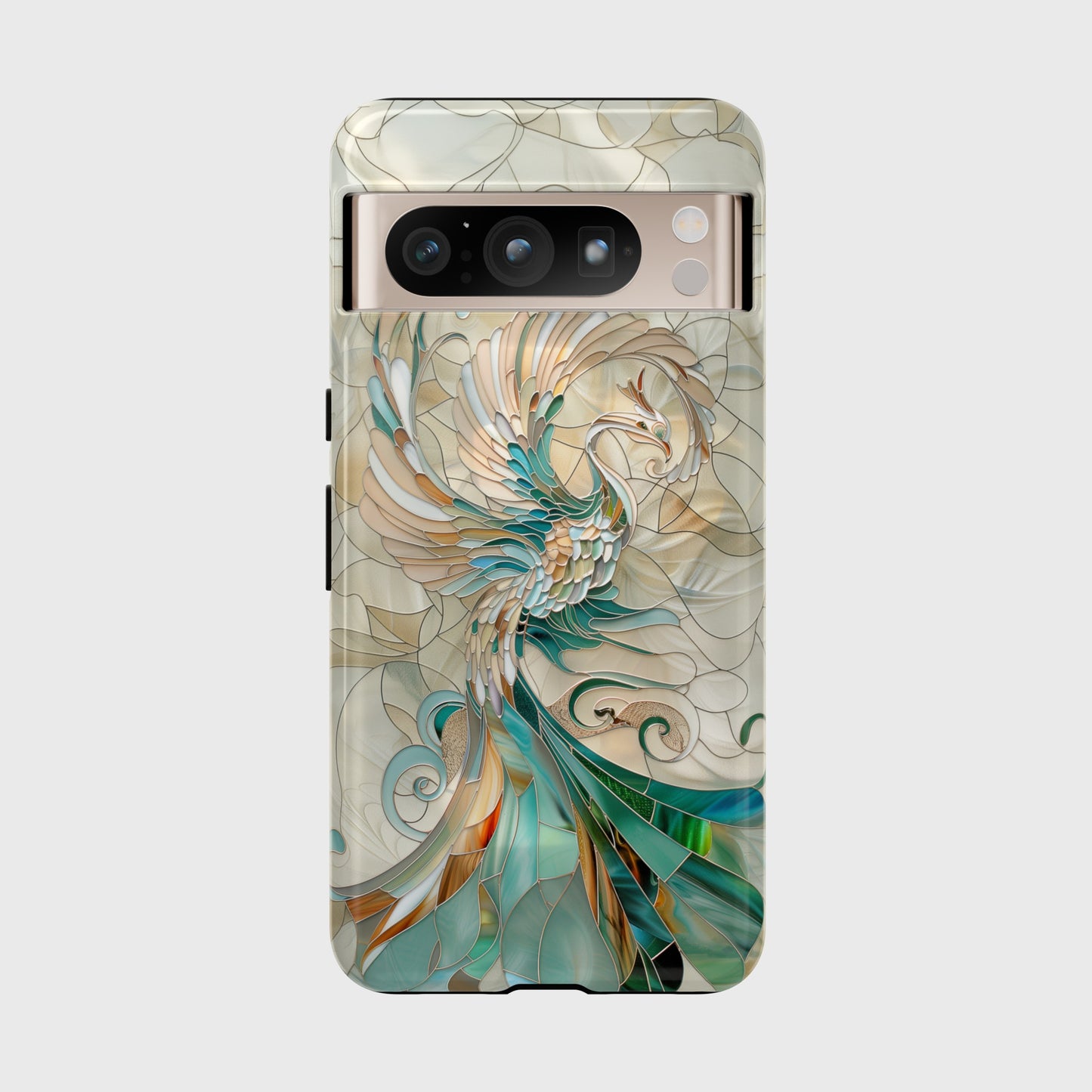 Phoenix Stained Glass Design Google Pixel Phone Case