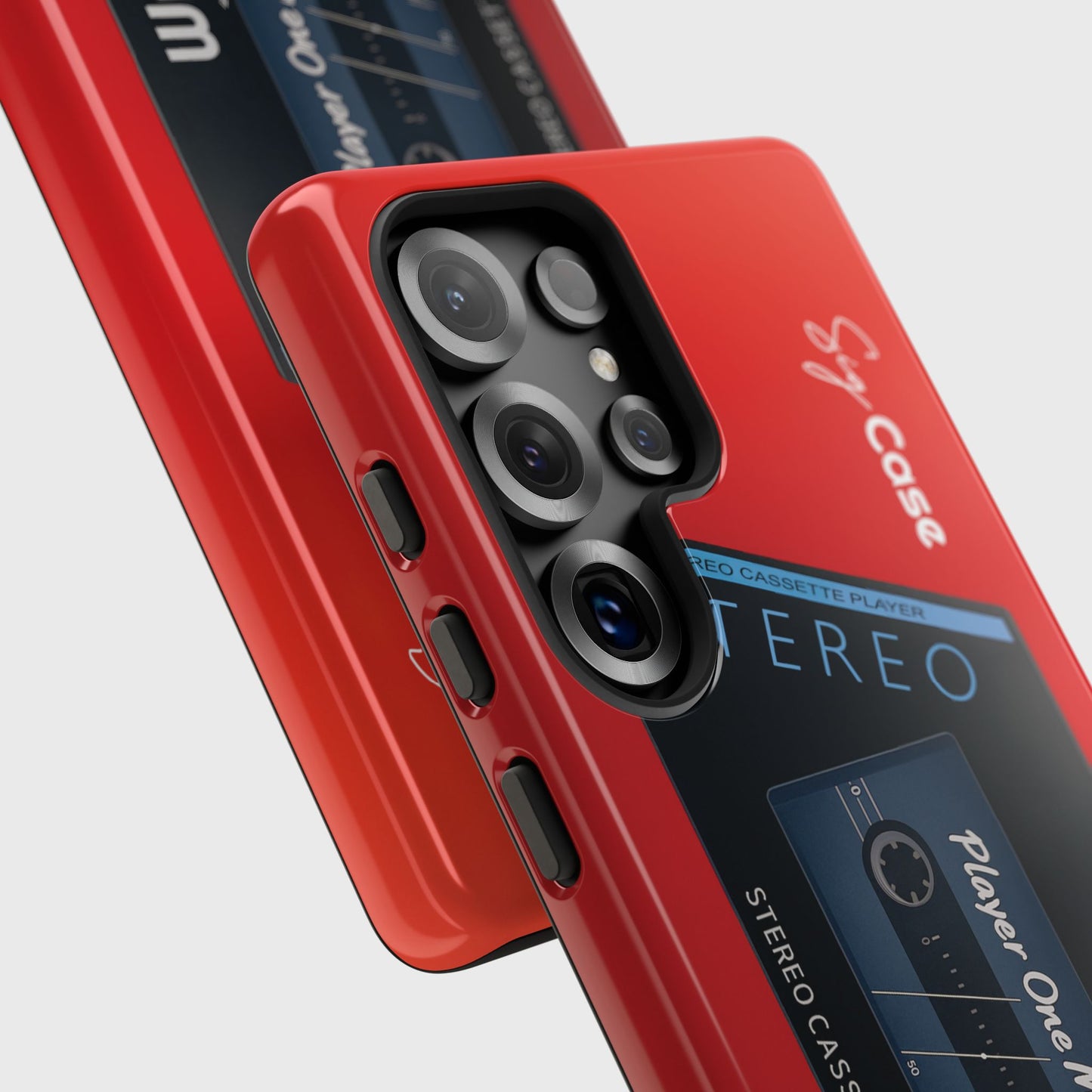 Classic Cassette Player Design Phone Case for Galaxy S series Phones