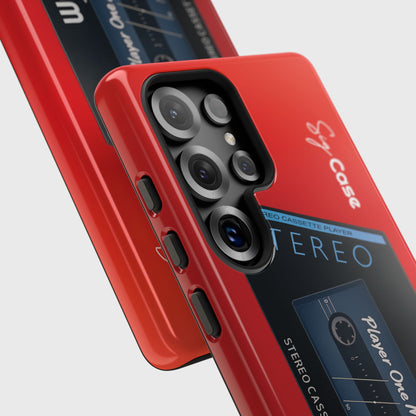 Classic Cassette Player Design Phone Case for Galaxy S series Phones