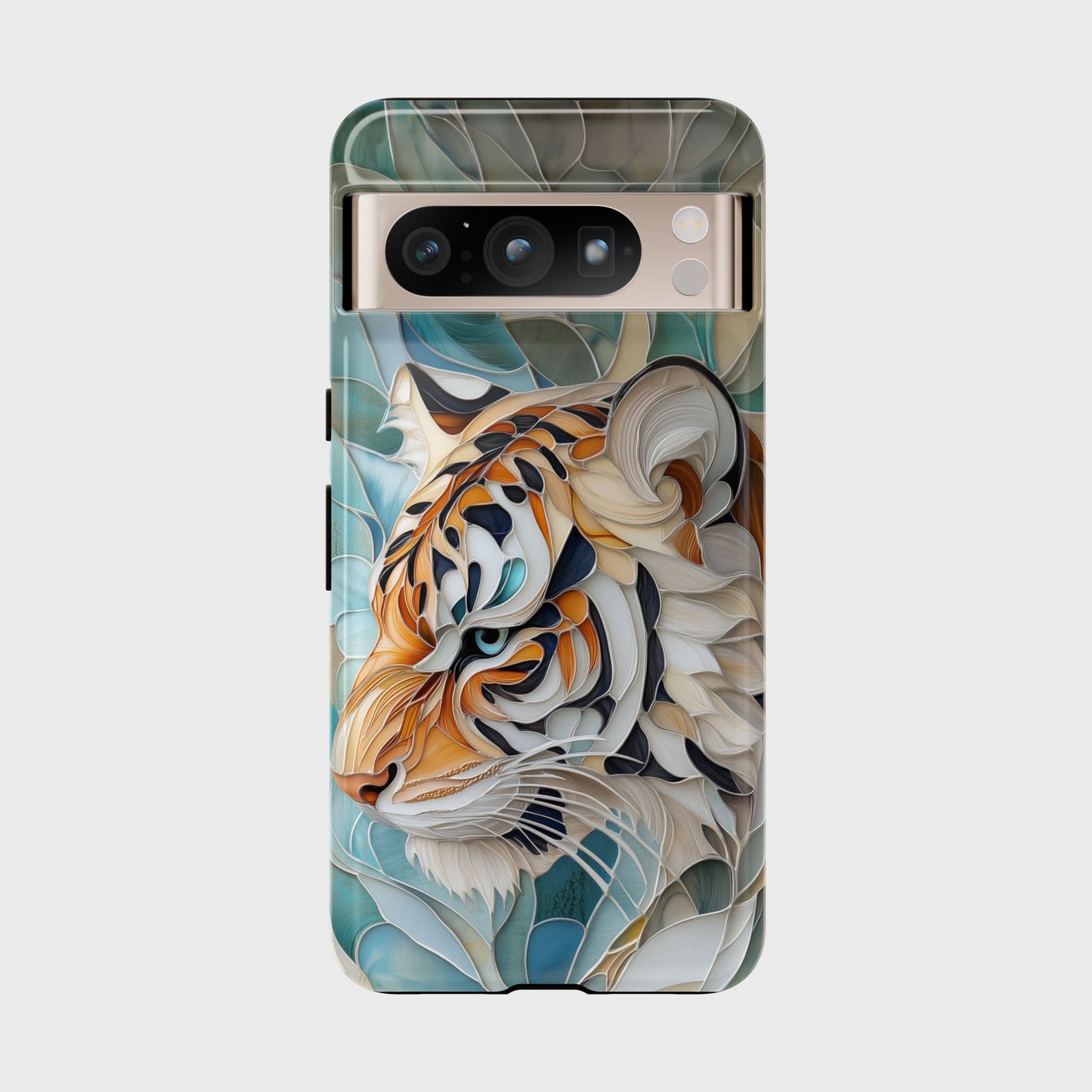 Tiger Stained Glass Design Google Pixel Phone Case