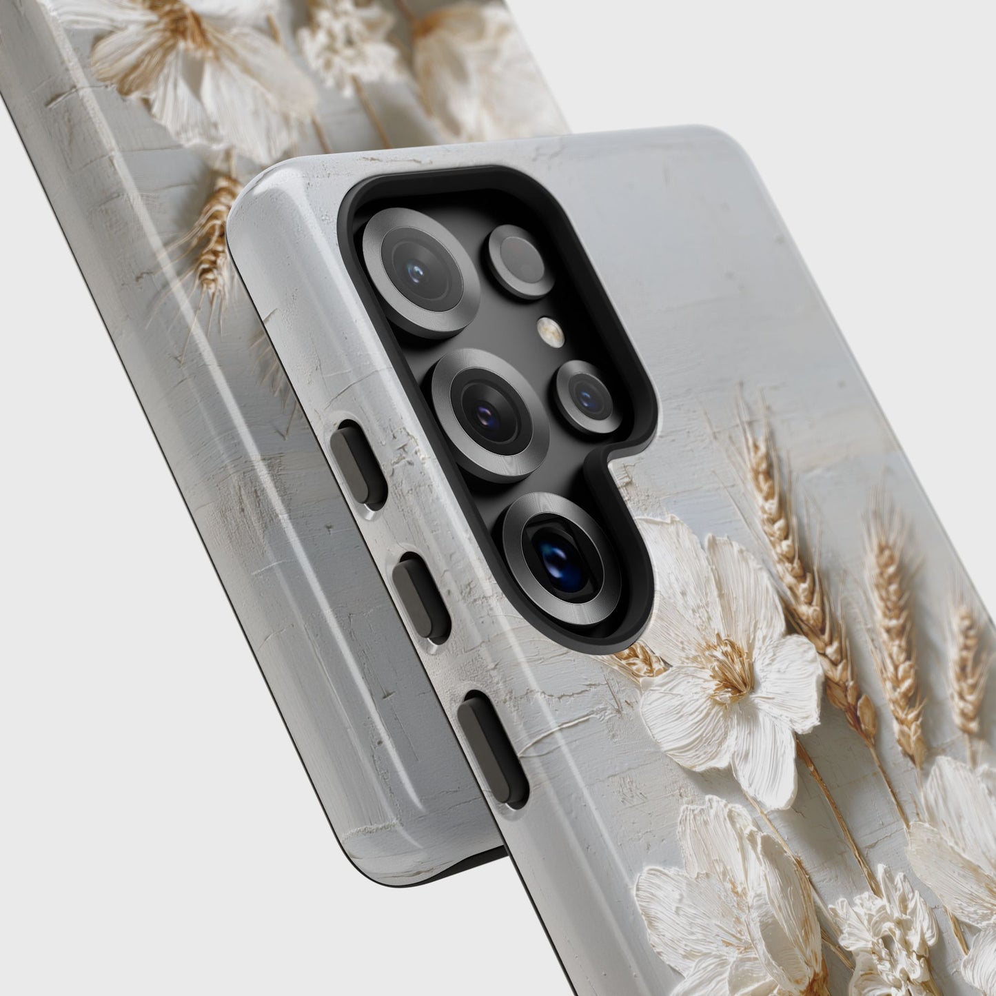 The Refined Meadow – 3D Impasto Botanical Design Phone Case for Galaxy S series Phones