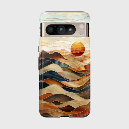 Abstract Desert Landscape Design Google Pixel Phone Case