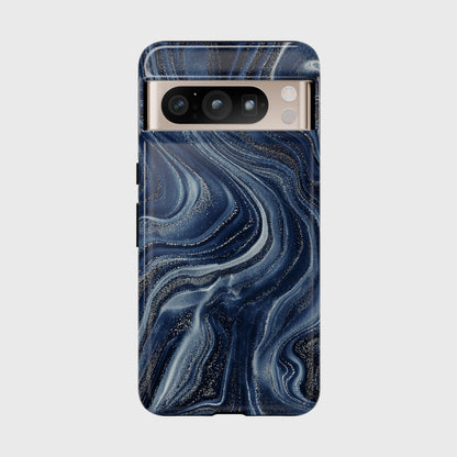 Navy Universe Design Google Pixel Phone Case