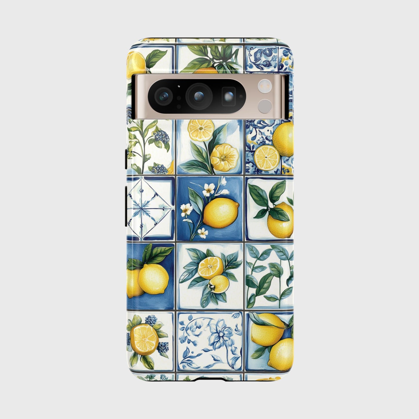 Lemon Azulejo Tiles Design Phone Case for Google Pixel