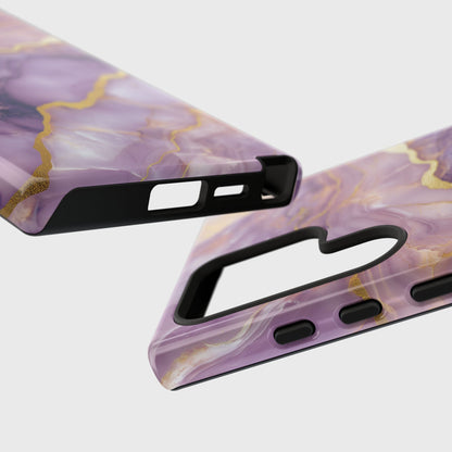 Dreamy Purple Marble Design Samsung Phone Case