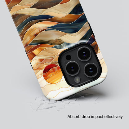 Abstract Desert Landscape Design iPhone Case