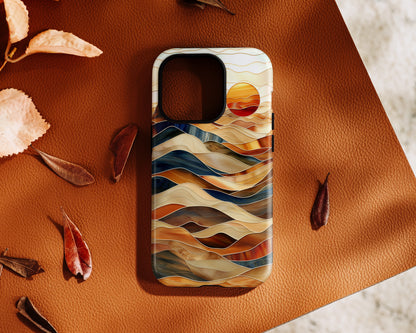 Abstract Desert Landscape Design iPhone Case