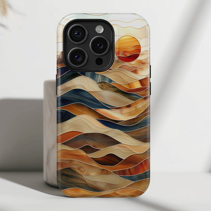 Abstract Desert Landscape Design iPhone Case