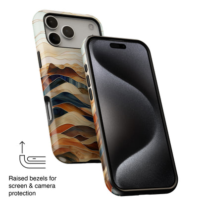 Abstract Desert Landscape Design iPhone Case