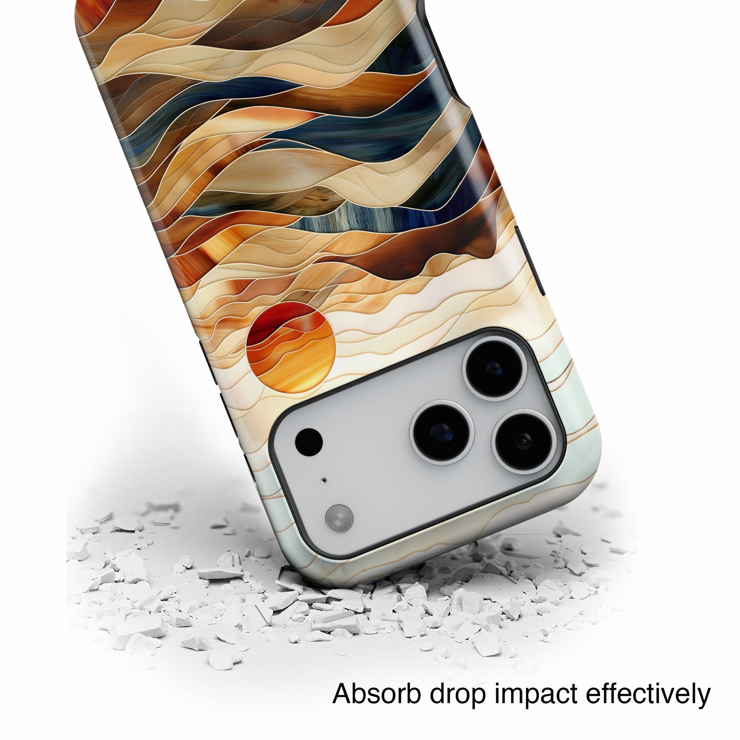 Abstract Desert Landscape Design iPhone Case