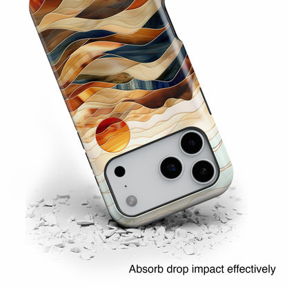 Abstract Desert Landscape Design iPhone Case