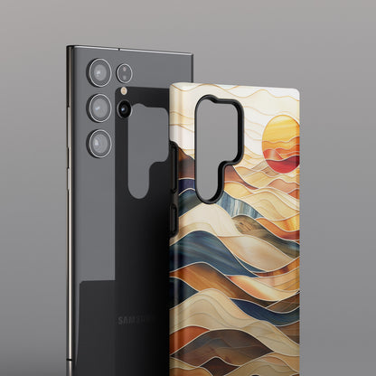 Abstract Desert Landscape Design Samsung Phone Case