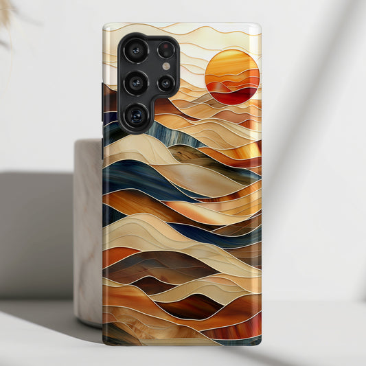 Abstract Desert Landscape Design Samsung Phone Case