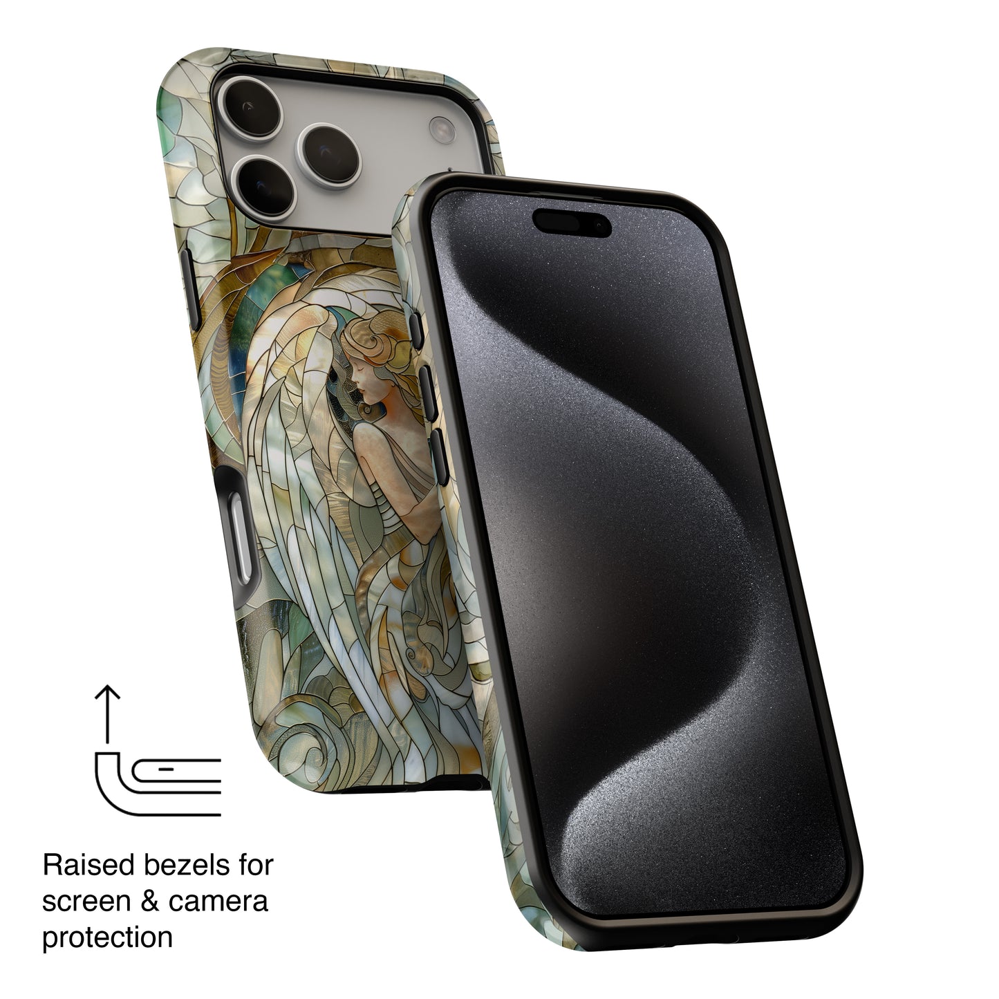 Angel Stained Glass Design iPhone Case