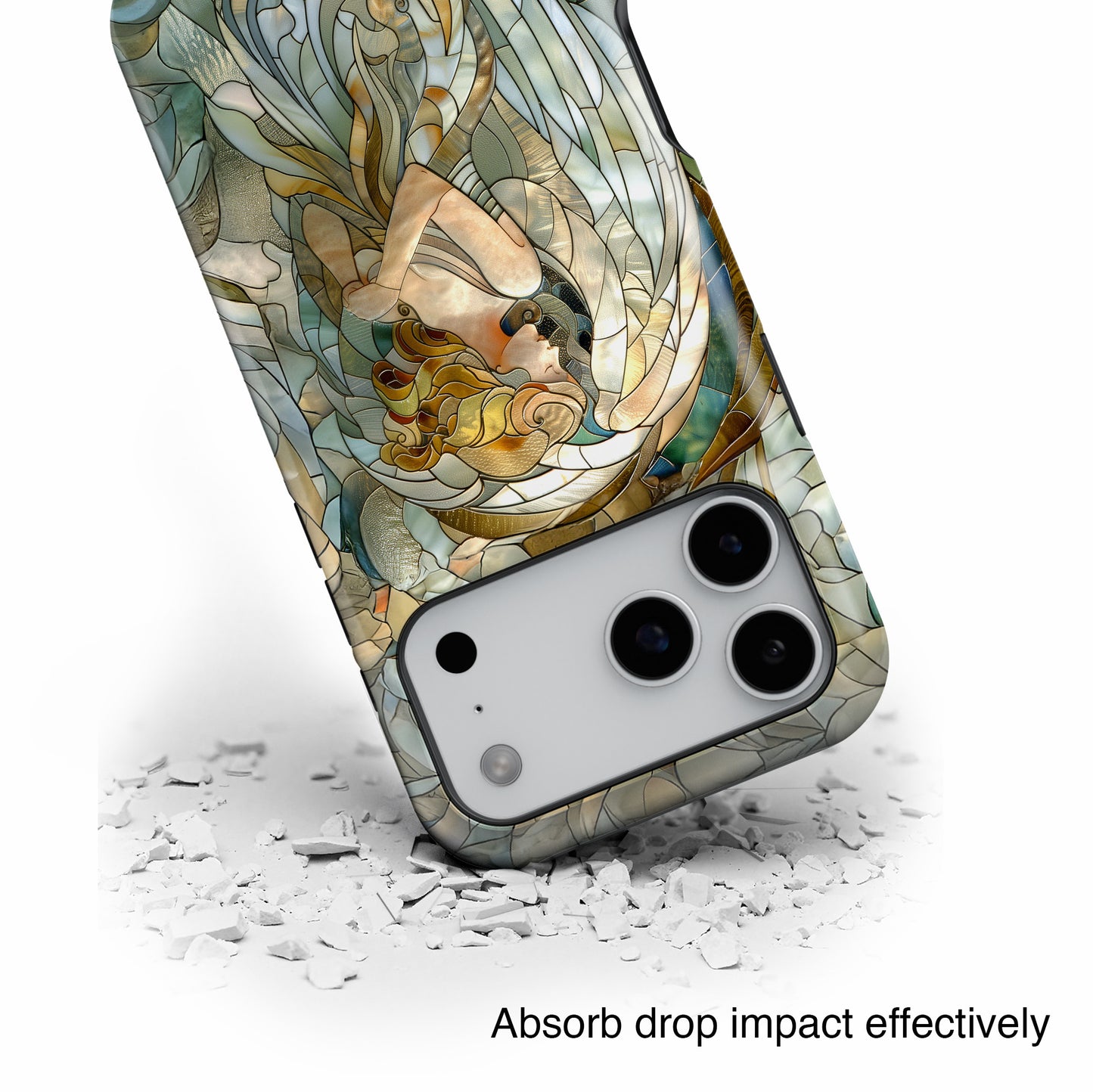 Angel Stained Glass Design iPhone Case