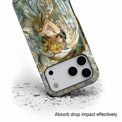 Angel Stained Glass Design iPhone Case