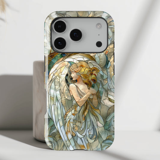 Angel Stained Glass Design iPhone Case