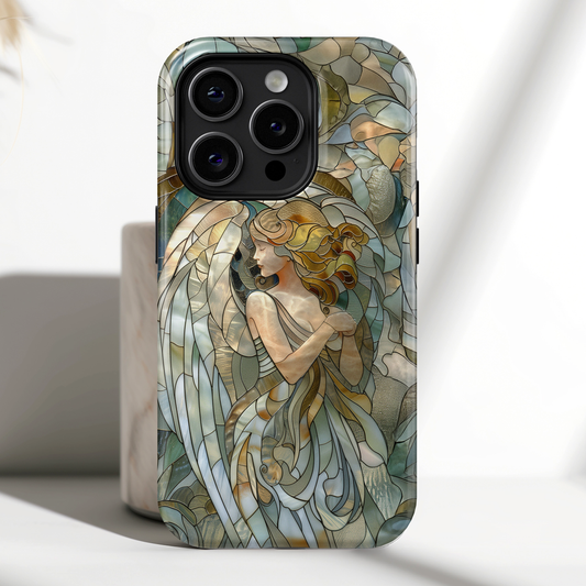 Angel Stained Glass Design iPhone Case