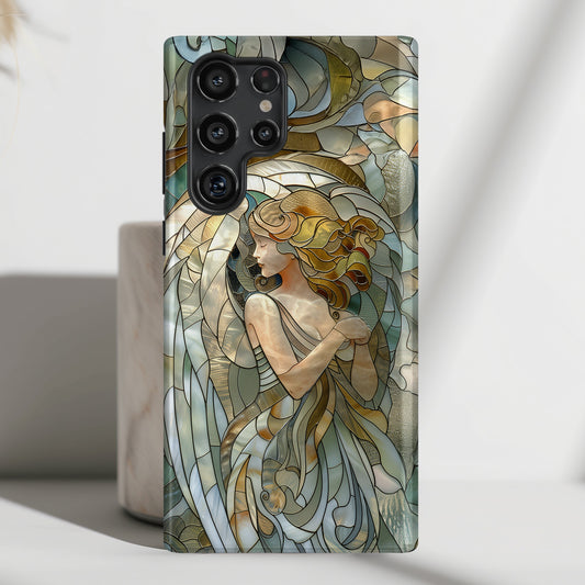 Angel Stained Glass Design Samsung Phone Case