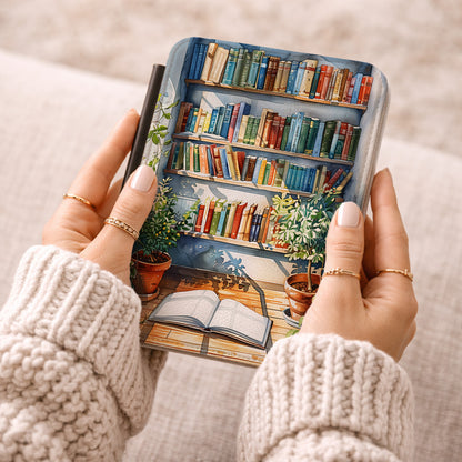 The Sunlit Library – Watercolor Kindle Case