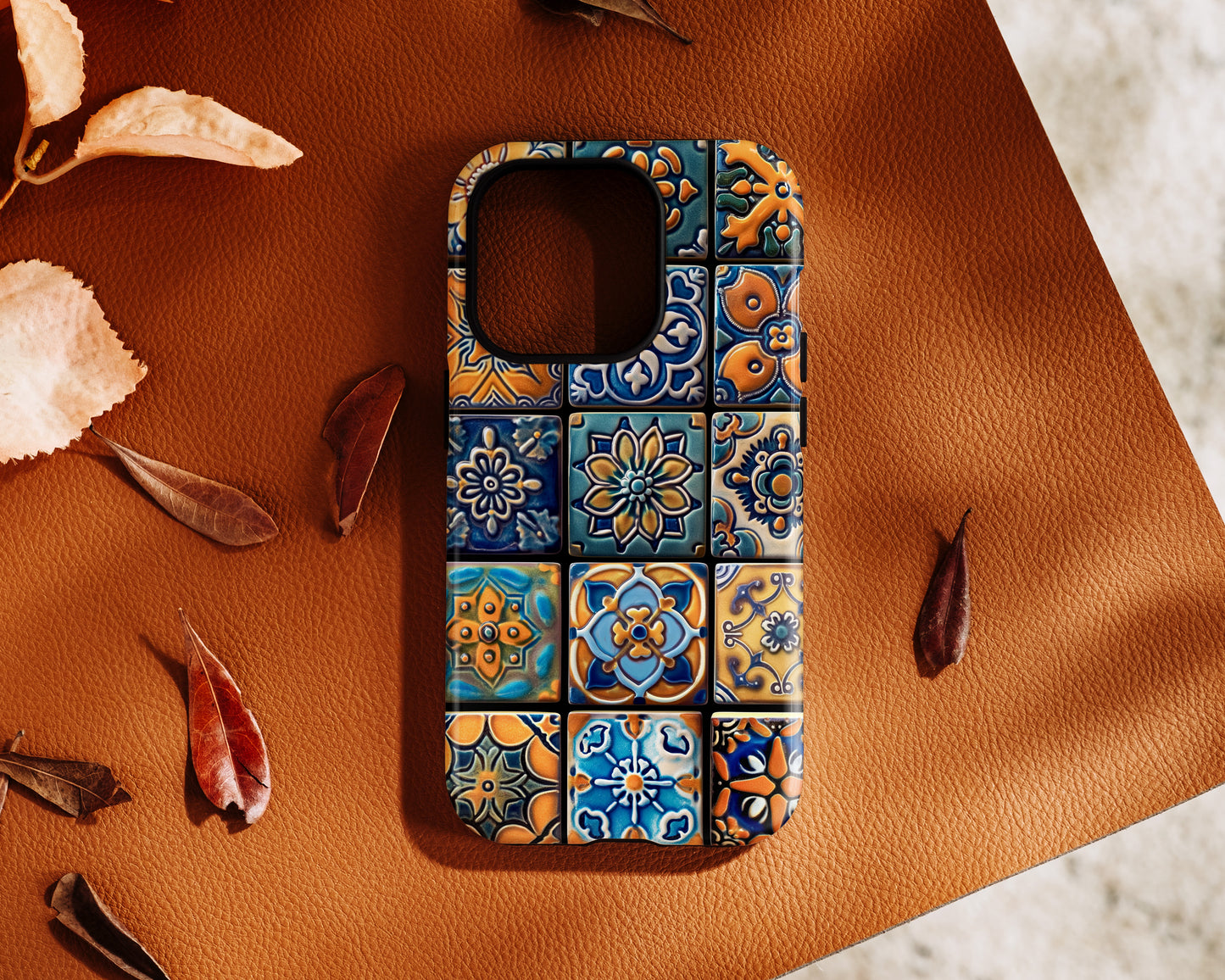 Azulejo Portugese Tiles Design iPhone Case