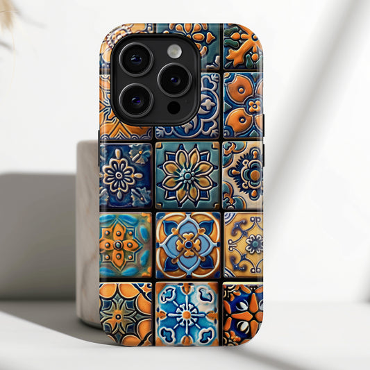 Azulejo Portugese Tiles Design iPhone Case