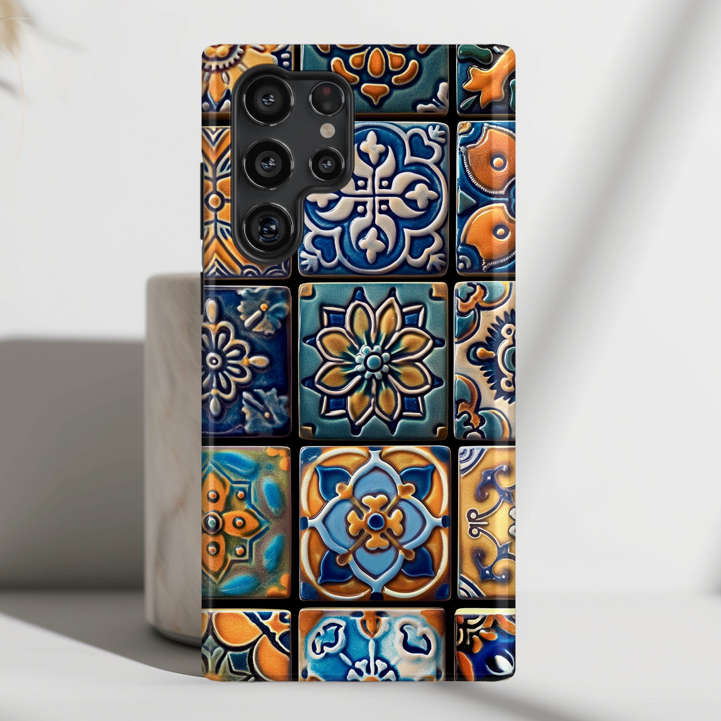 Tile Phone Case Azulejo Portugese Tiles Design Case for Galaxy S series Phones – SigCase