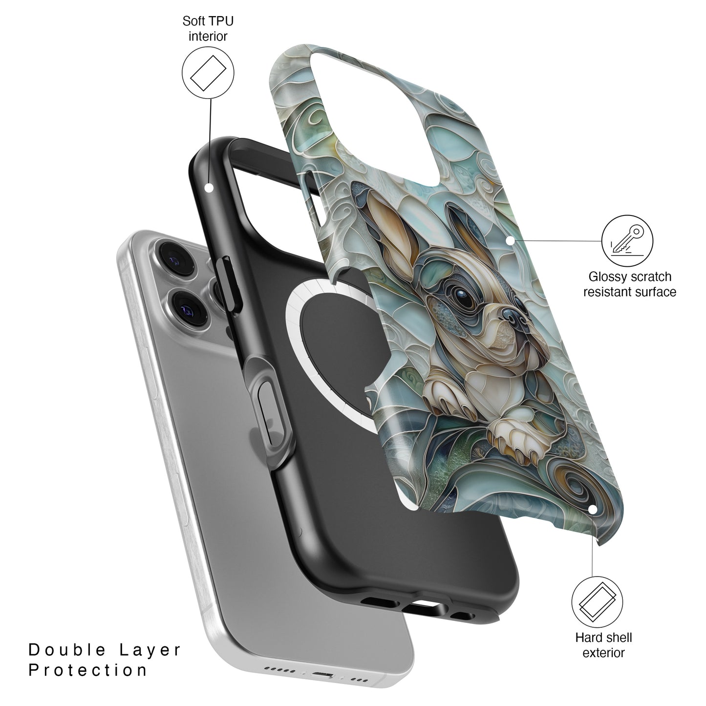 Baby Frenchie Design iPhone Case