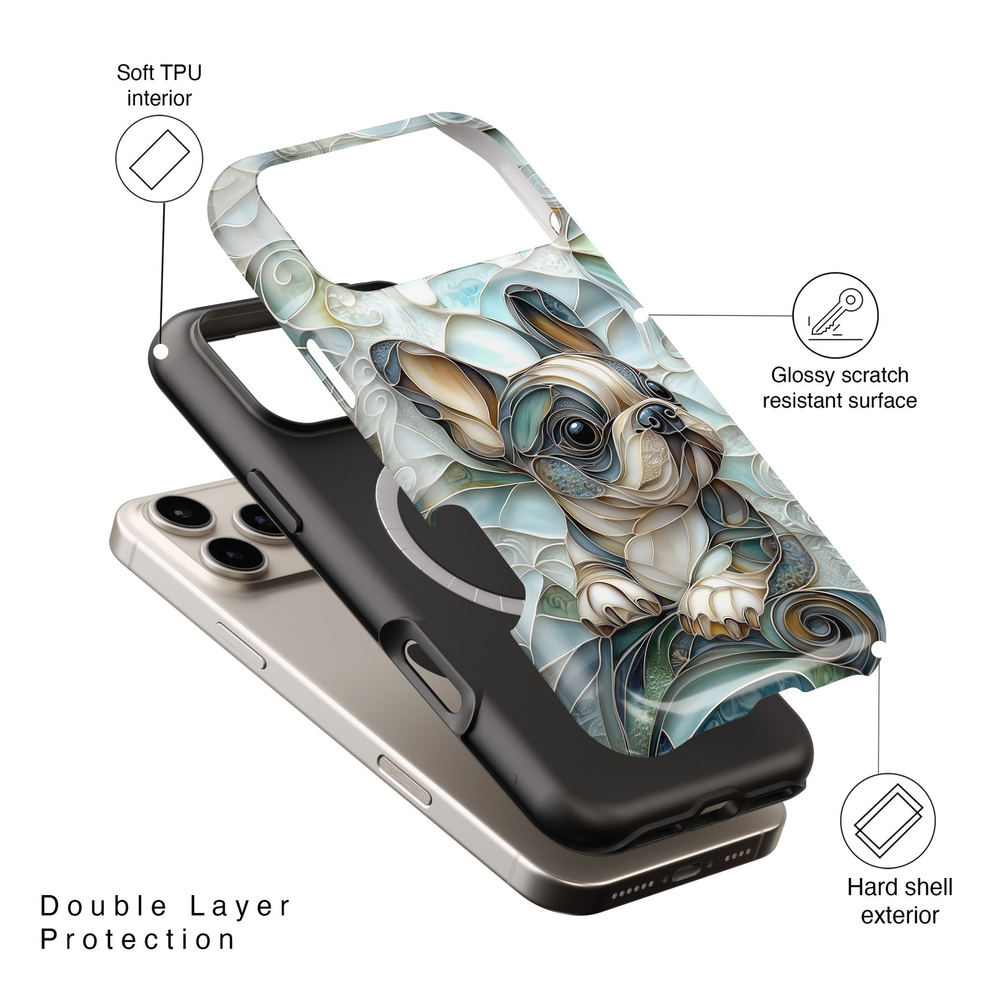 Baby Frenchie Design iPhone Case