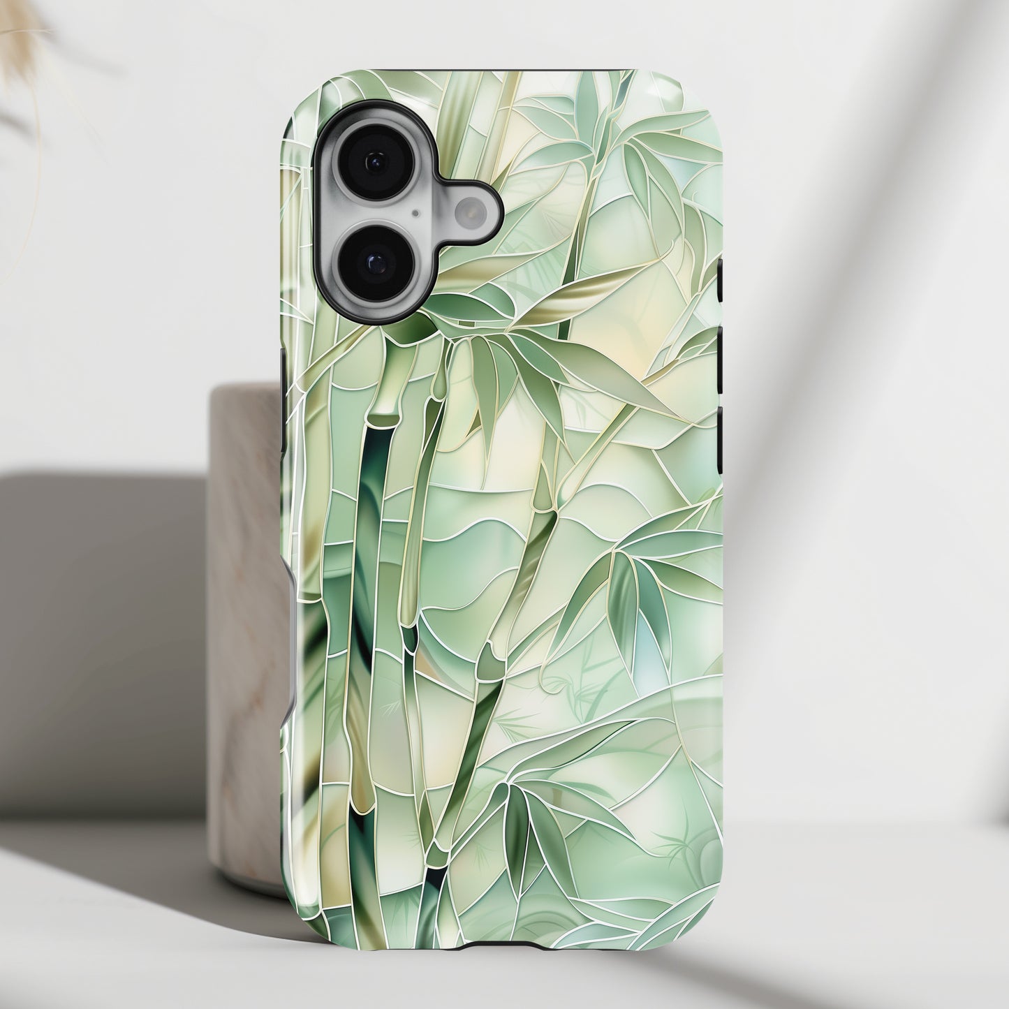 Bamboo Stained Glass Design iPhone Case