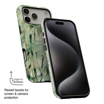 Bamboo Stained Glass Design iPhone Case