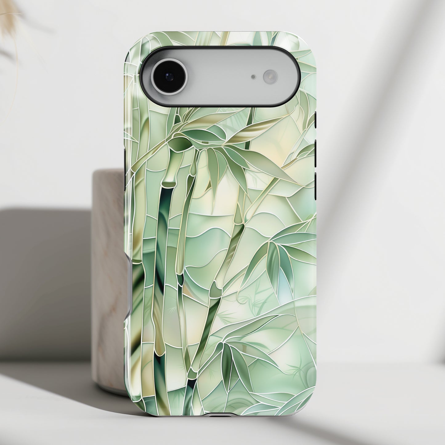 Bamboo Stained Glass Design iPhone Case