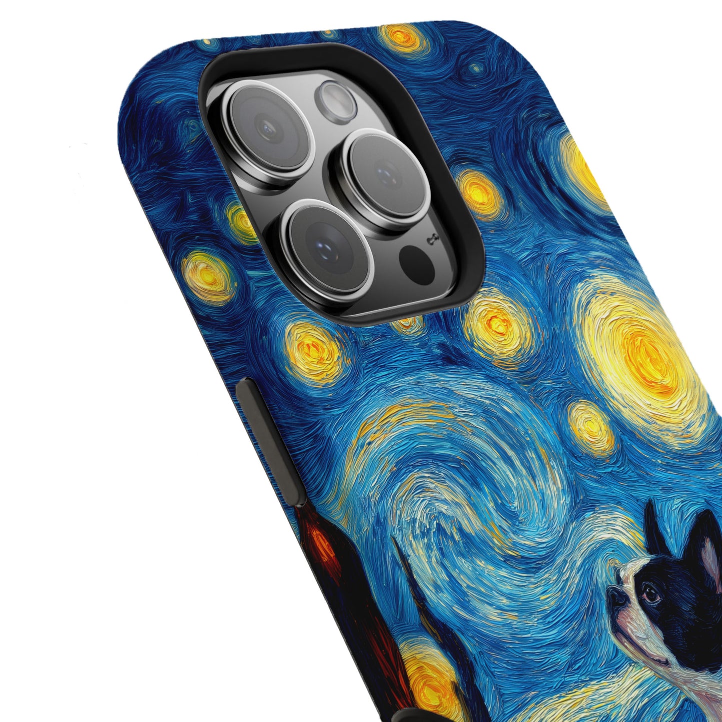 Barky Night (Boston Terrier) Design iPhone Case