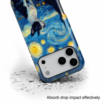 Barky Night (Boston Terrier) Design iPhone Case