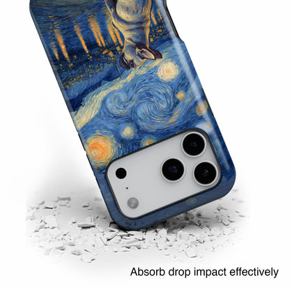 Barky Night (Frenchie) Design iPhone Case