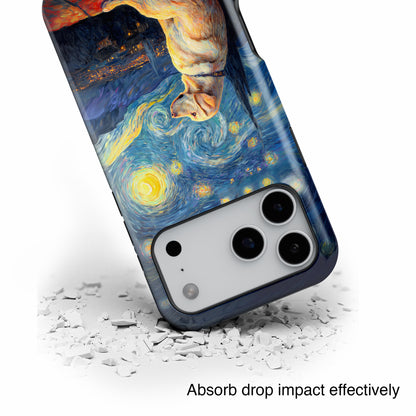 Barky Night (Golden Labrador) Design iPhone Case