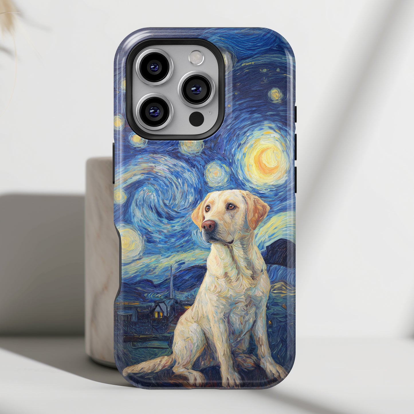 Barky Night (Labrador Retriever) Design iPhone Case