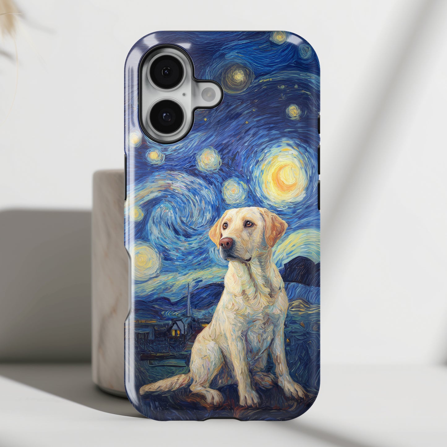 Barky Night (Labrador Retriever) Design iPhone Case